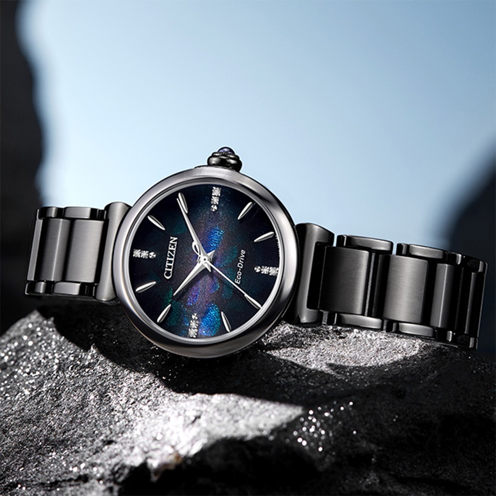 CITIZEN 星辰 100週年限量宇宙幻彩 L系列鑽石光動能女錶 EM1067-88E, , large