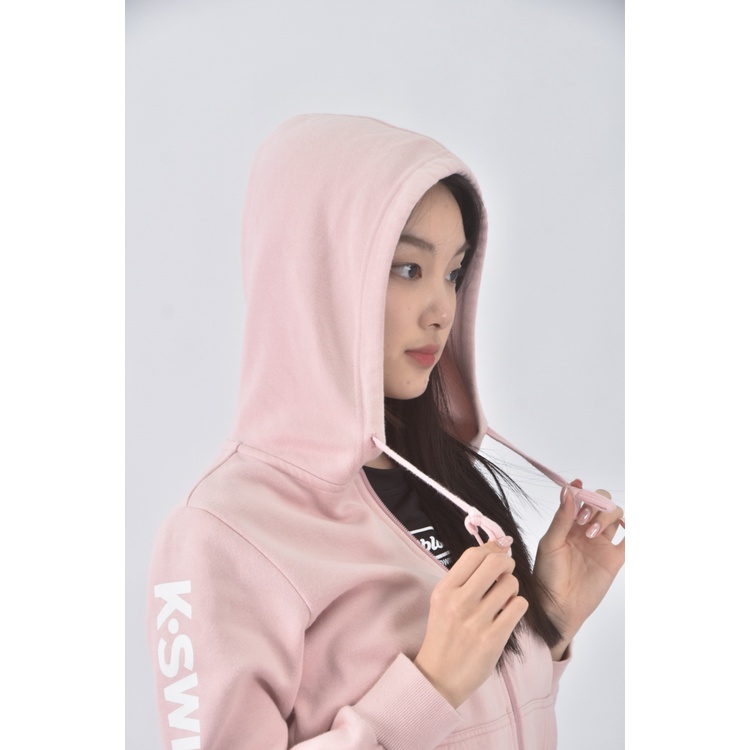 (S) k swiss棉質連帽粉色外套二手衣, , large