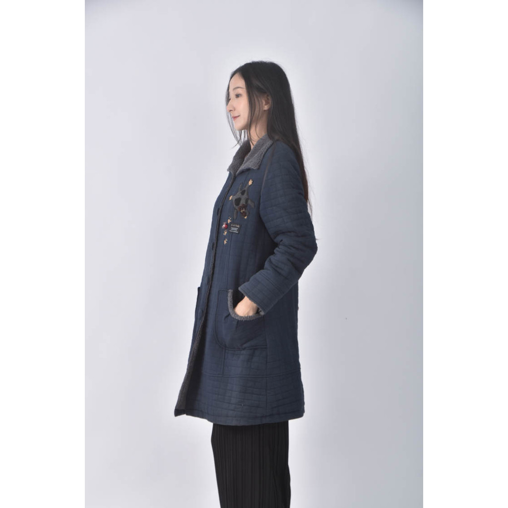 (XL) juju family格紋藍色外套二手衣, , large
