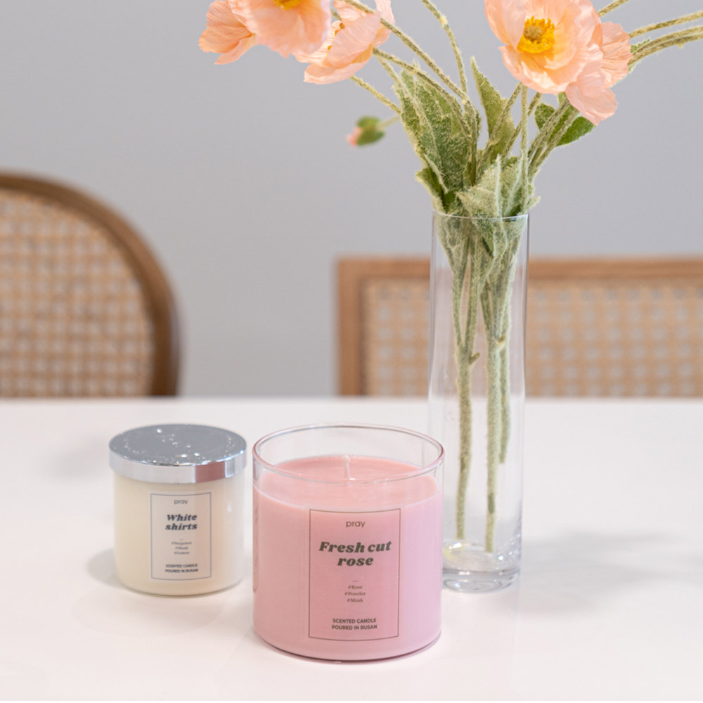 PRAY Classic Candle-  Fresh Cut Rose, , large
