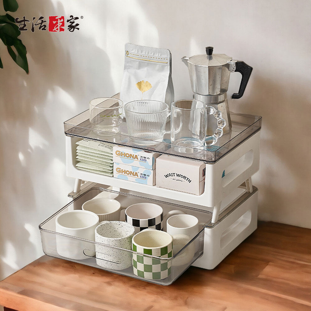 SHCJ CaféDeck 咖啡茶包雙層置物架 分層分類, , large