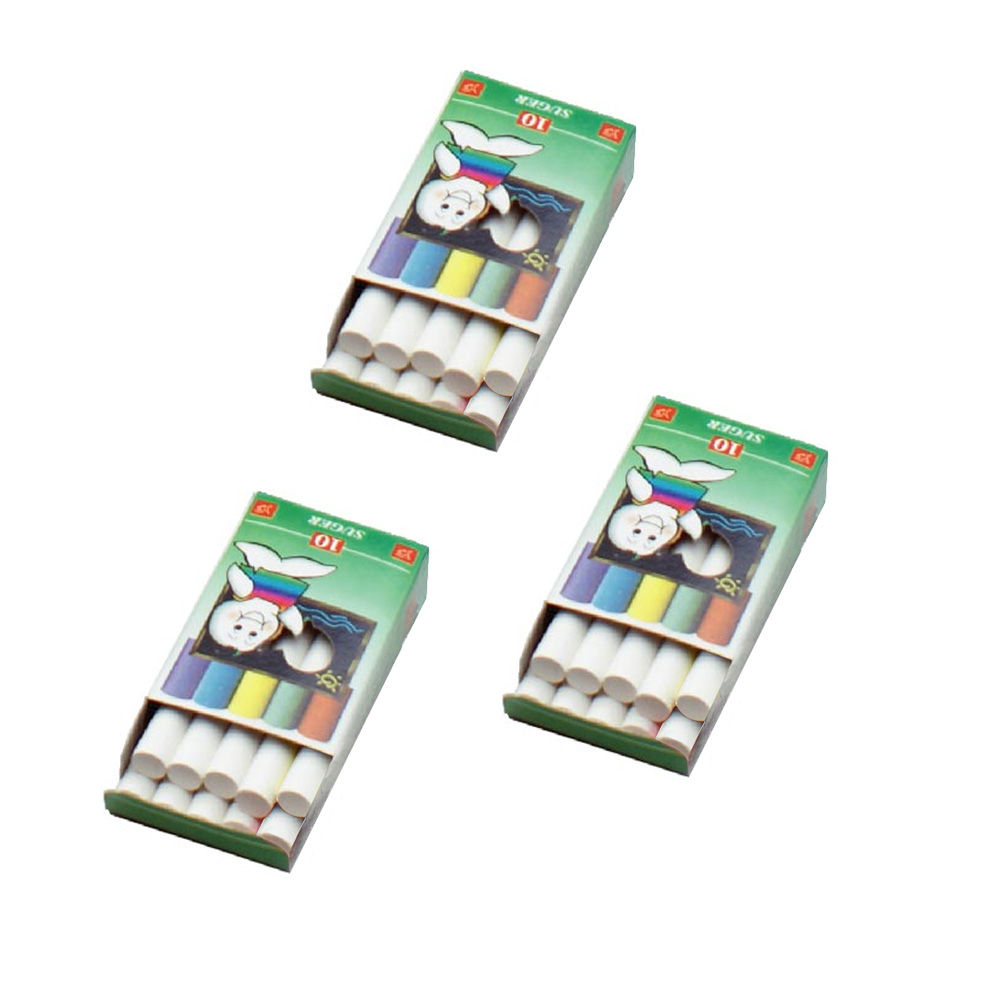 自強牌 吉爾多精裝白色粉筆 10支裝 / 120盒 / 件, , large