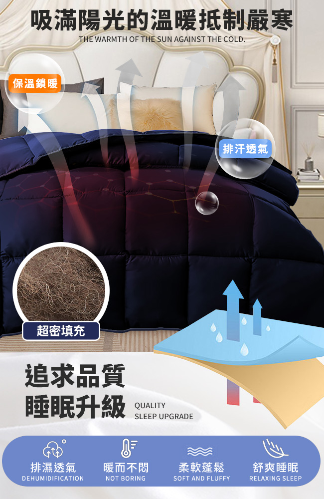 【Hilton 希爾頓】100%頂級金標駝羔羊被2.5公斤, , large