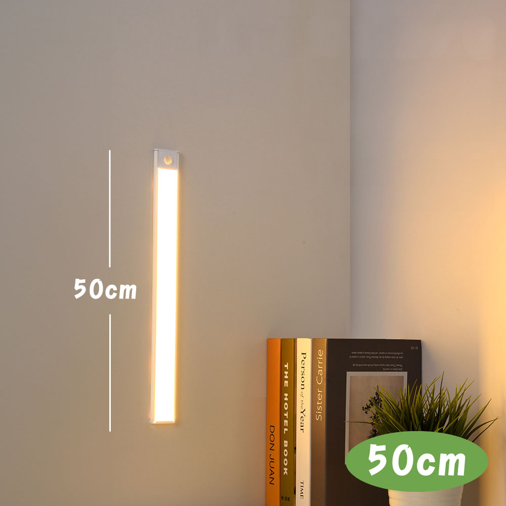 超薄感應磁吸燈【30cm/40cm/50cm】 床頭燈 小夜燈 感應燈 壁燈 三檔色溫 多款尺寸 超薄感應燈 磁吸夜燈 超薄智能感應燈感應燈 LED感應, , large