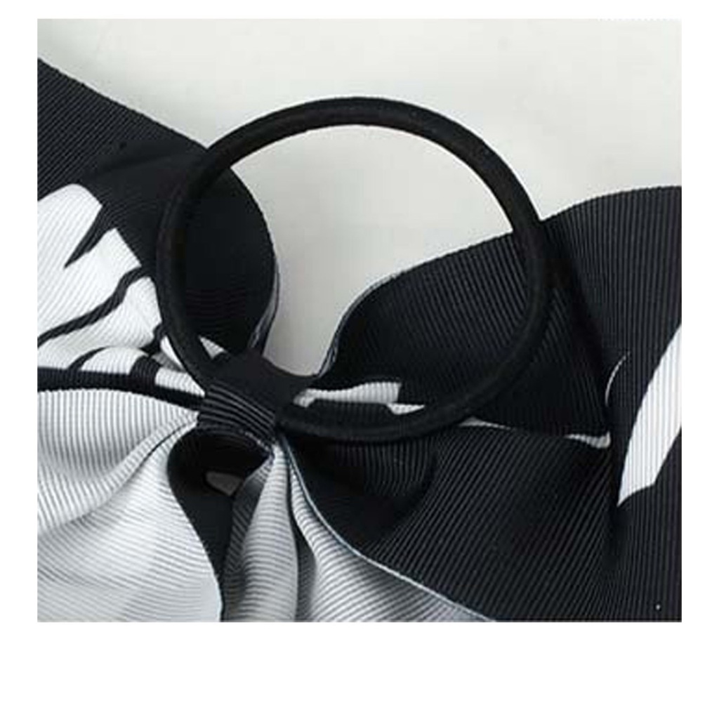 NIKE BOW LARGE 髮圈 髮飾 髮束 髮繩 頭飾 可愛 緞帶 蝴蝶結 休閒 逛街 簡約 時尚 彈性 舒適 黑白, , large