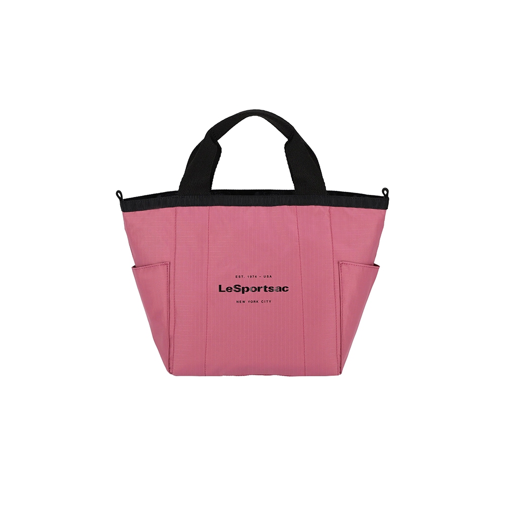 |快速出貨|Lesportsac Small Reversible Pocket Tote 小型雙面托特包 送禮-桃紅色, , large