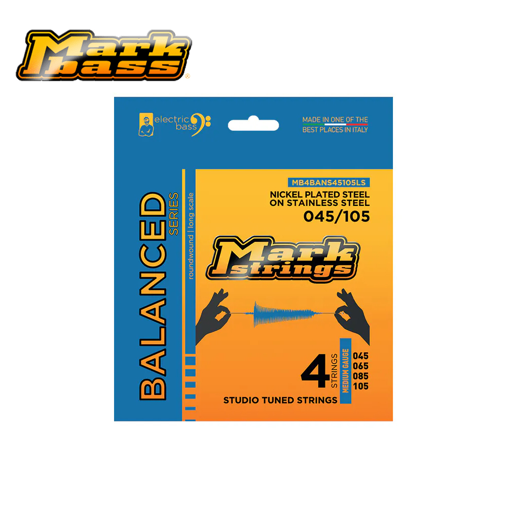 Markbass Balanced 鋼鎳混合 四弦貝斯套弦 (45-105)【敦煌樂器】, , large