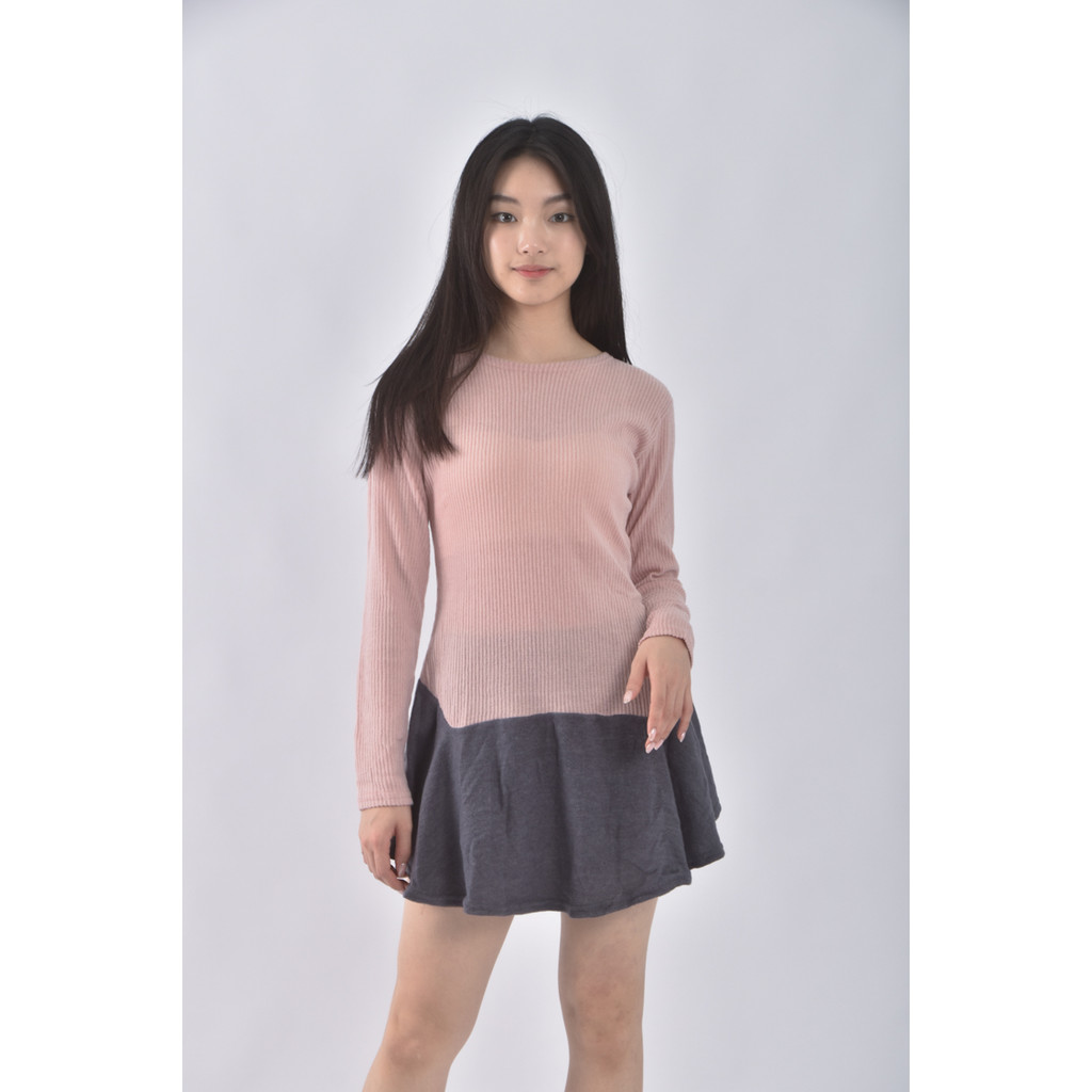 (S) 拼接粉色洋裝二手衣, , large