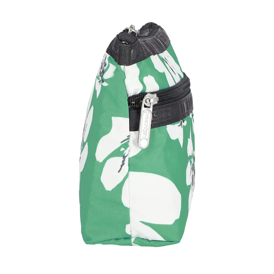 Lesportsac Cosmetic Clutch 雙層拉鍊化妝包 / 翠綠花園, , large