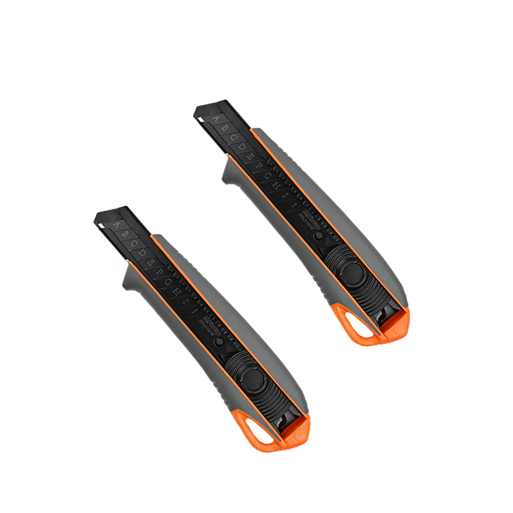 工業級 重型美工刀 輕裝款 黑武士款 贈刀片 內置刀片盒 高碳鋼 黑色刀片 加厚壁紙刀, , large