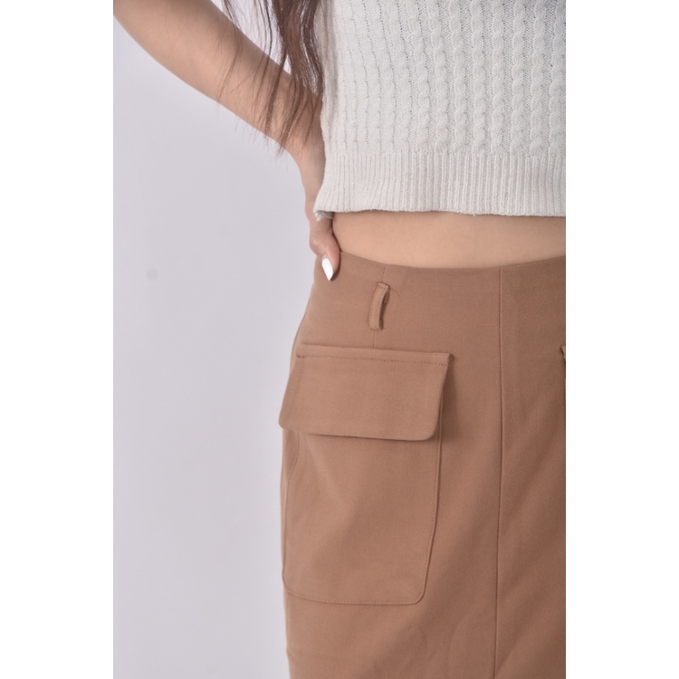 (S) balen韓牌寬鬆棕色長裙二手衣, , large