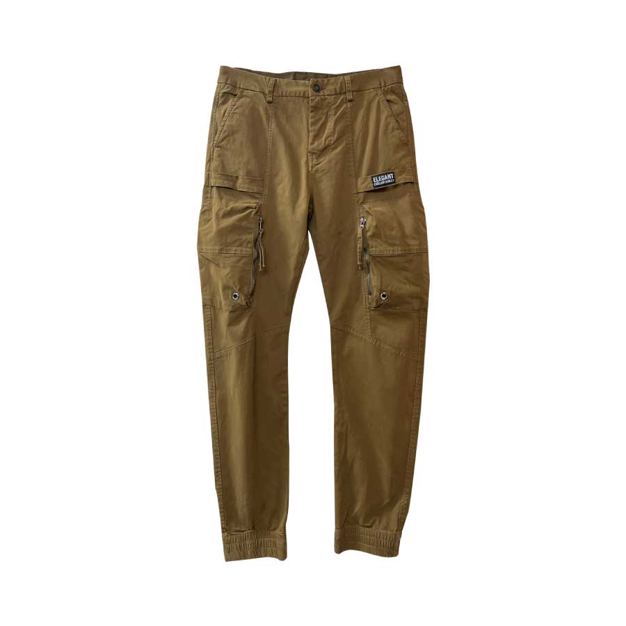 立體貼袋休閒工裝褲, , large