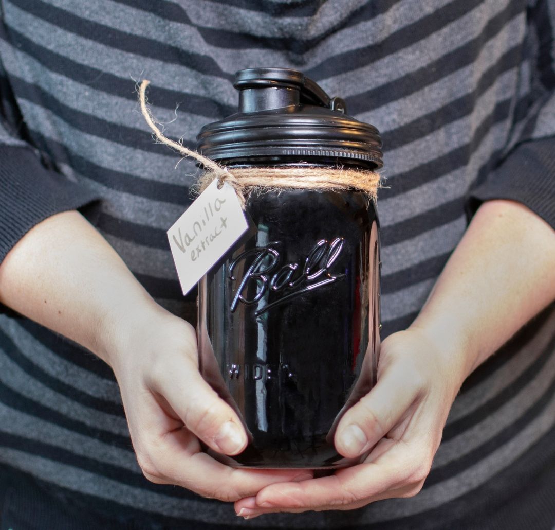 reCAP® Mason Jars Lid POUR cap Wide Mouth-Black, , large