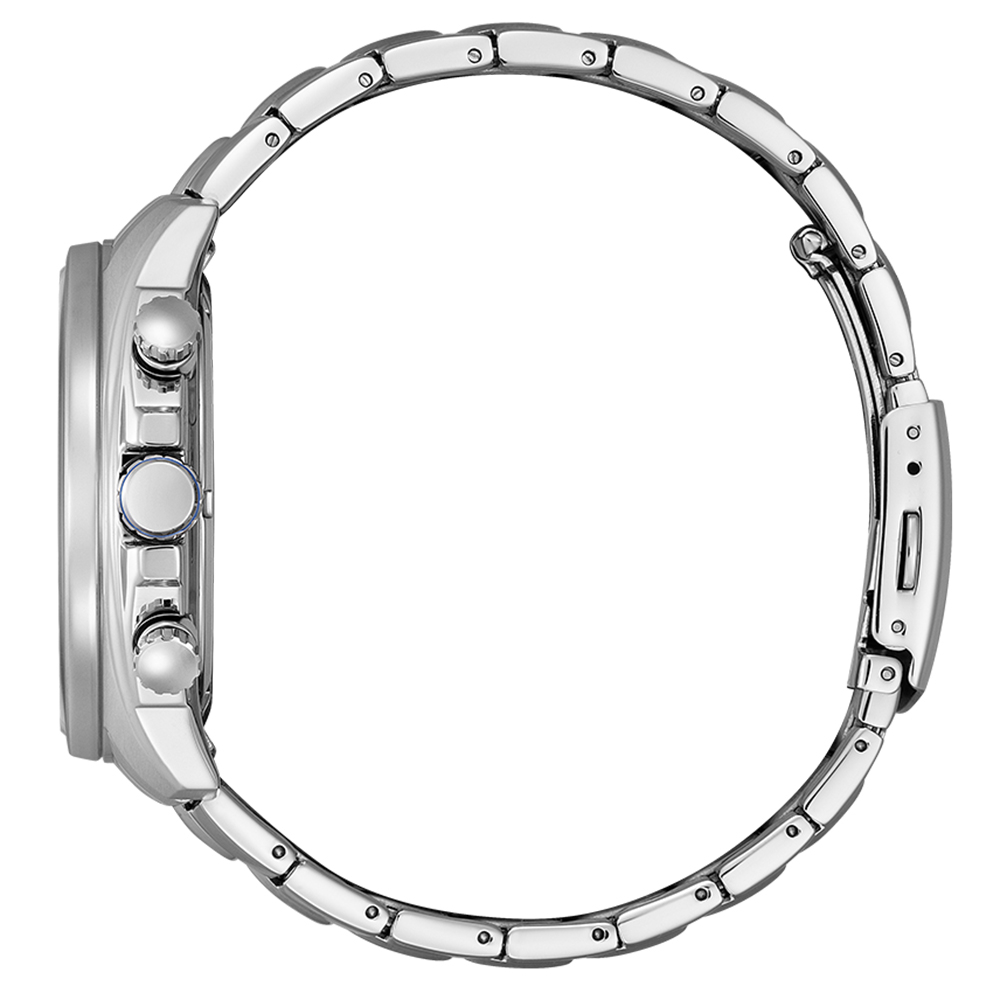CITIZEN 星辰 疾速奔馳光動能計時手錶-藍 CA4560-81L, , large