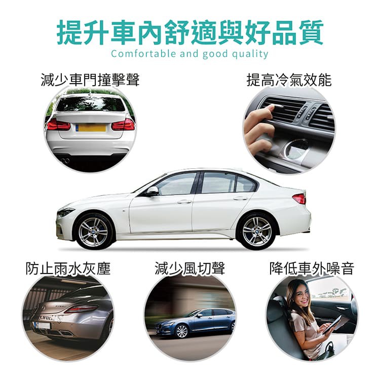 【OMyCar】氣密大師 超靜音汽車隔音條(後車廂) 後車箱 防噪音 防撞條 防塵條 防水條, , large