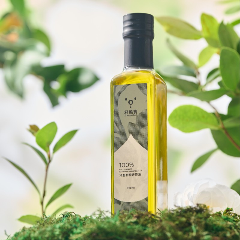[籽熊寶茶油]籽熊寶冷壓初榨苦茶油 250ml*6入, , large