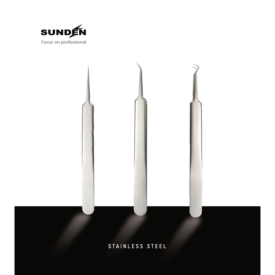 Blackhead Remover Tools, Professional Stainless Steel Extractor Kit, Acne Pimple Popper, Whitehead Tweezers, Acne Tweezer, SUNDEN SD1640-SD1642, , large