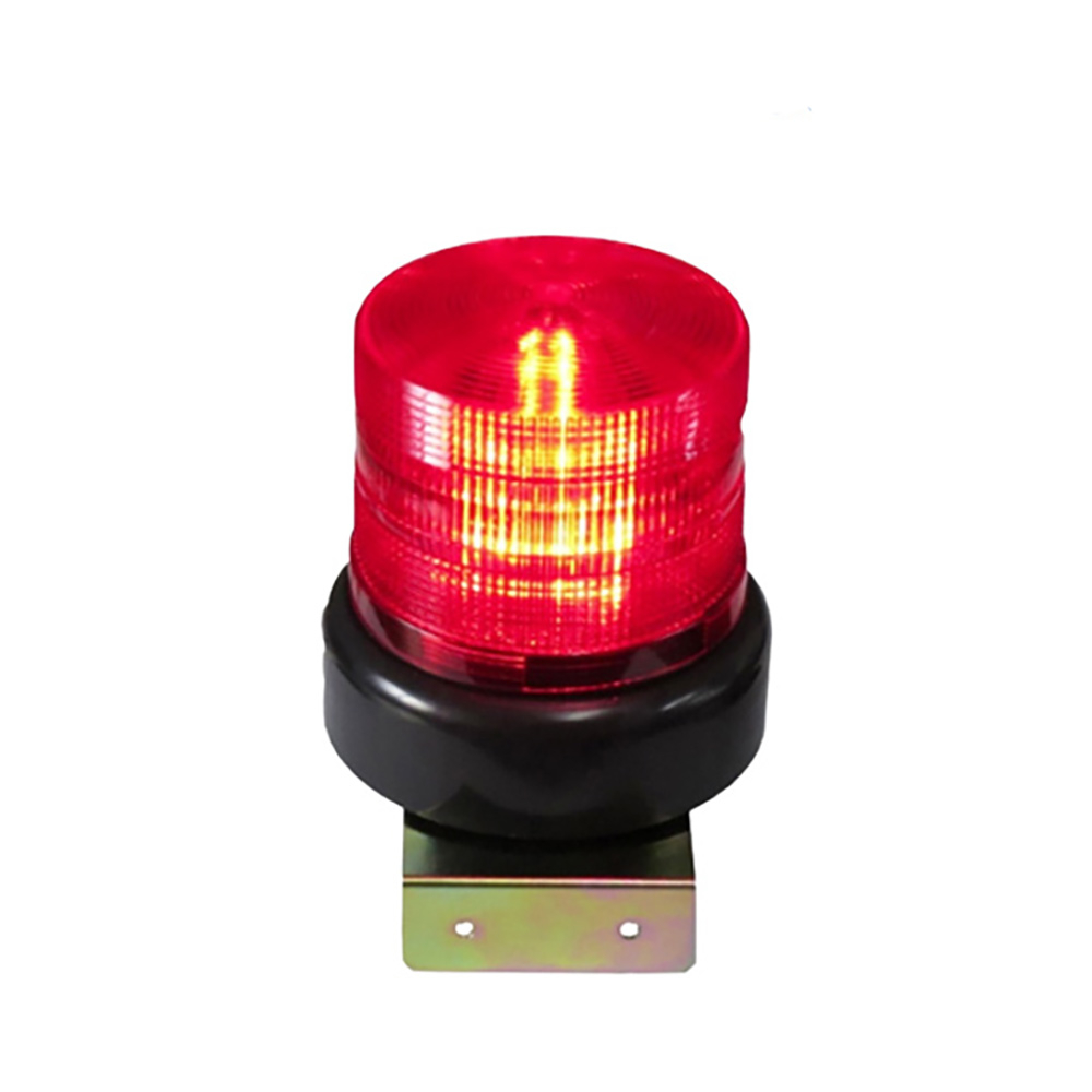 昌運監視器 LD-99R13 DC12V 中型紅色LED警報旋轉燈(含L鍍鋅鐵板支架及蜂鳴器), , large