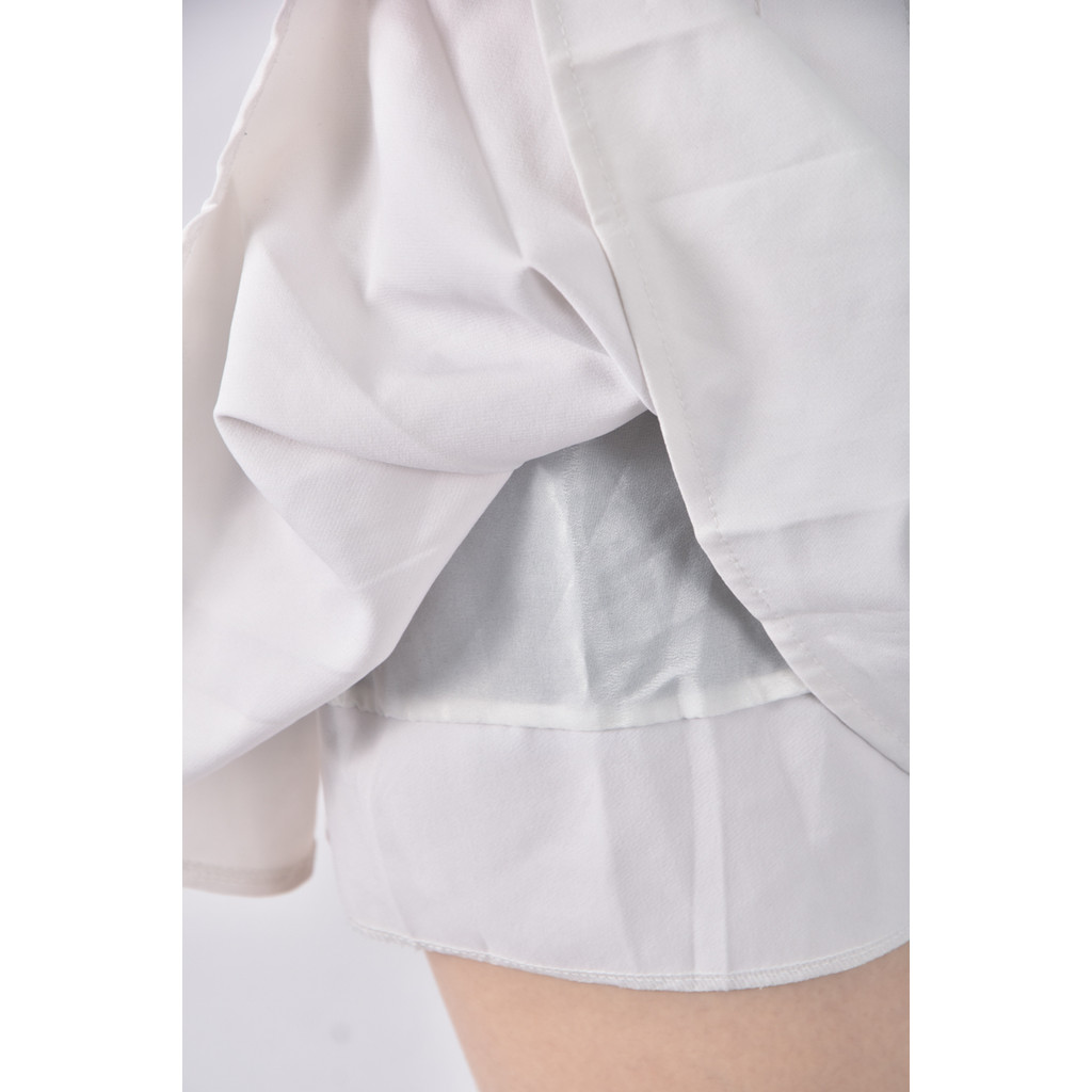 (M) 【里唯私服】yi fan feng shang質感百摺白色短裙二手衣, , large