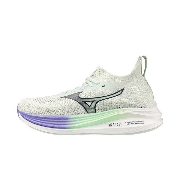Mizuno Neo Zen 女 慢跑鞋 彈力 支撐 緩震 美津濃 綠 紫 [J1GD258621]