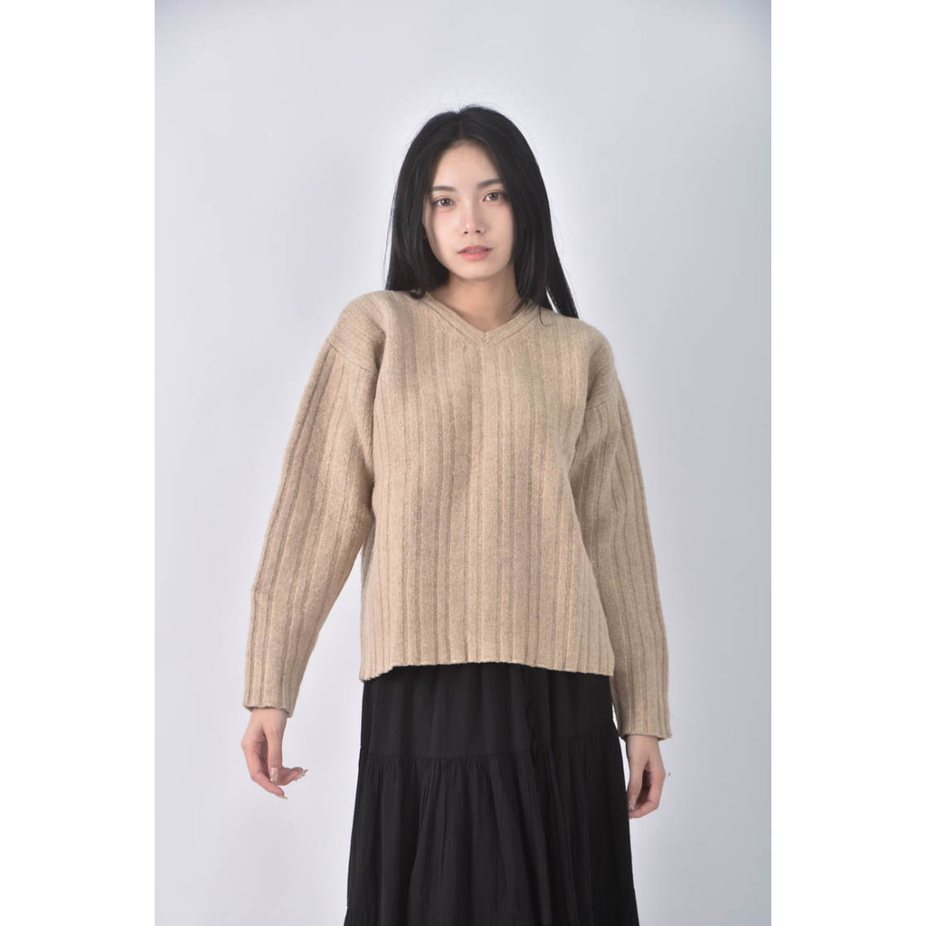 (XL) j crew羊毛純羊毛棕色長袖上衣二手衣, , large