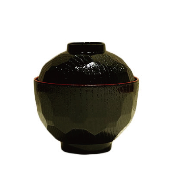 KOHBEC Japanese-Style Covered Bowl with Kikkō (Tortoise Shell) Pattern
