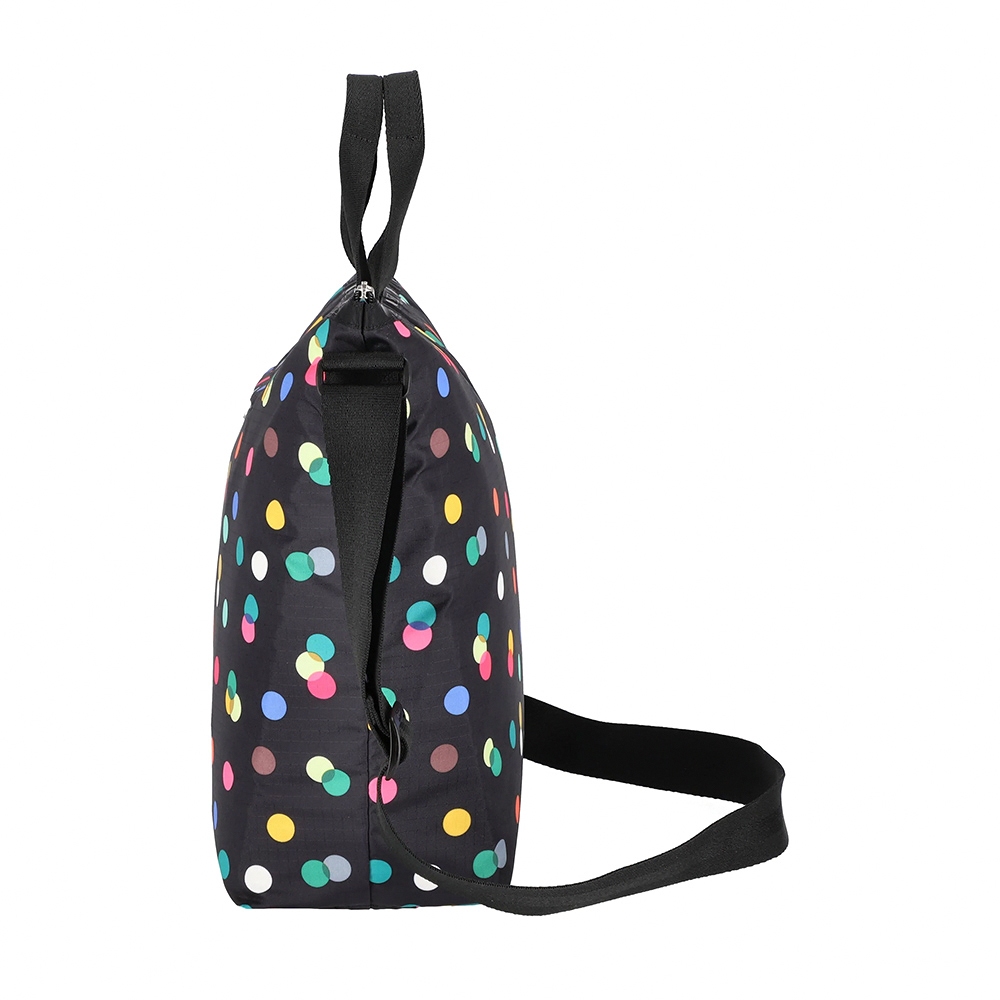 |快速出貨|Lesportsac Deluxe Easy Carry Tote 手提肩背兩用托特包/ 圓點漂浮氣球 黑色, , large