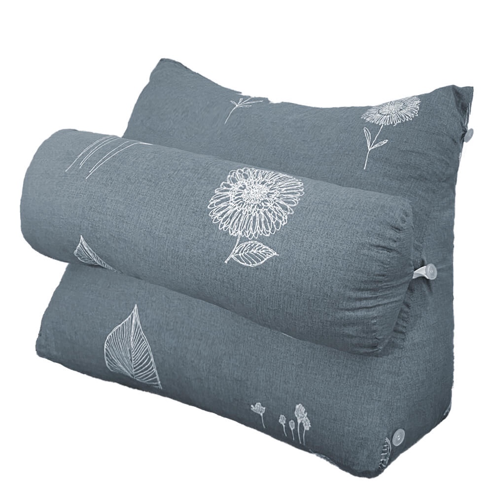 【格藍傢飾】MIT 親膚抗菌 三角懶人枕 台灣製造 三角靠墊 沙發 床上 抬腿 背靠 枕墊, , large