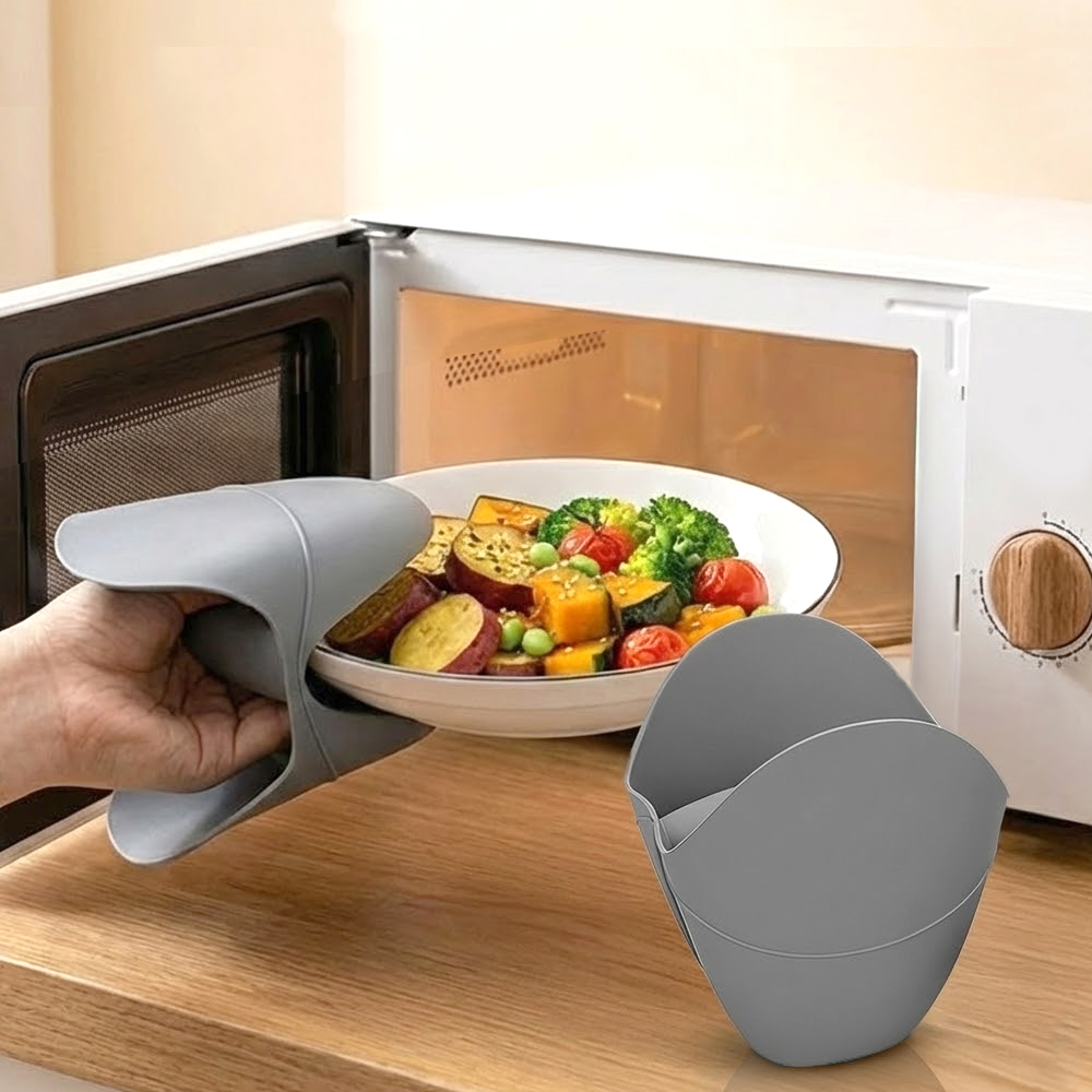 【上手家居】矽膠隔熱手套-灰色(防燙手套/矽膠手套/耐熱手套/廚房手套), , large