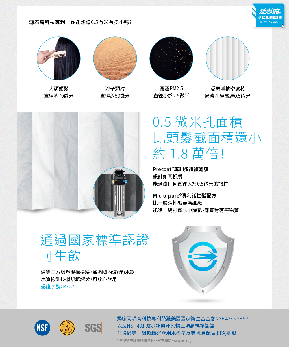 【愛惠浦】櫥上型 PURVIVE SOHO-2HL分流式生飲淨水器(DIY安裝), , large