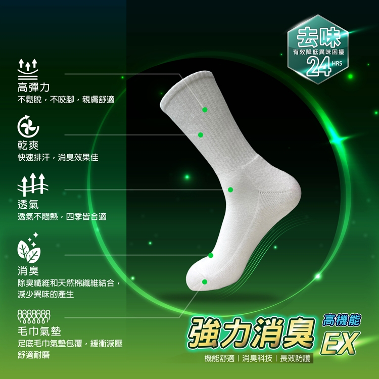 【D&G】男運動長襪<深灰>D552 毛巾底 運動襪 休閒襪, , large