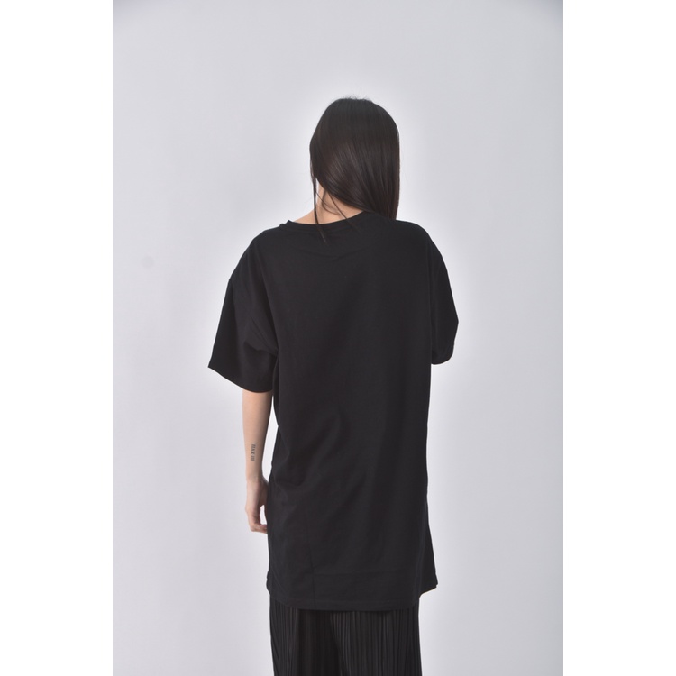 (M) uniqlo棉質動森聯名圖案純棉黑色短袖上衣二手衣, , large