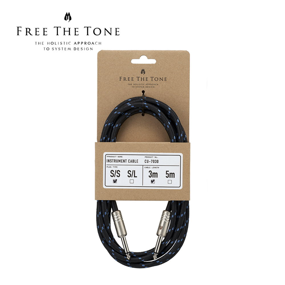 FREE THE TONE CU-7030 S/S 樂器編織導線 3米【敦煌樂器】, , large