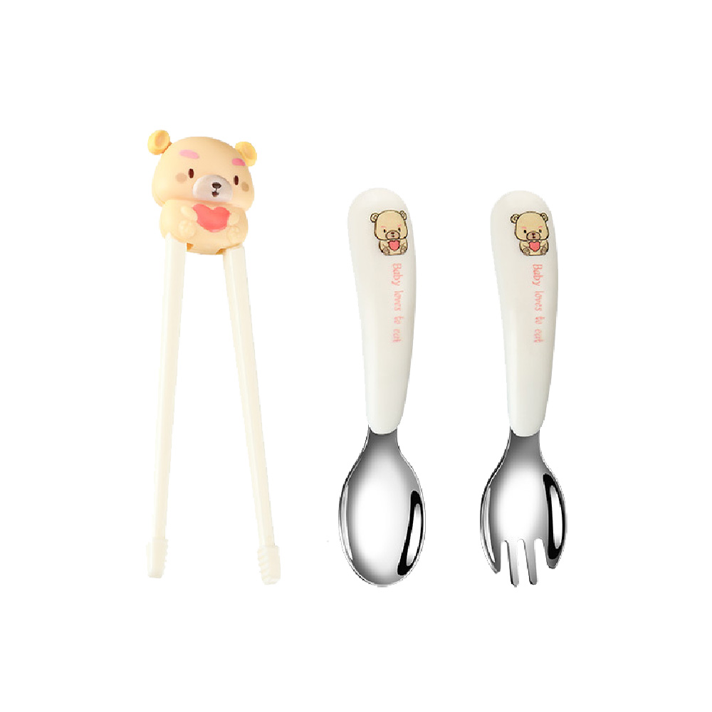 Stainless Steel Cute Cartoon Cutlery Set, , large