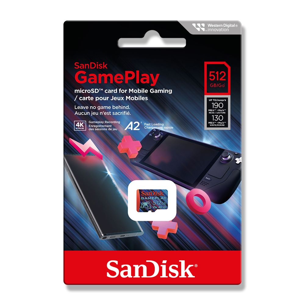 【SanDisk】 GamePlay 512G UHS-I U3 A2 V30 microSDXC 記憶卡, , large