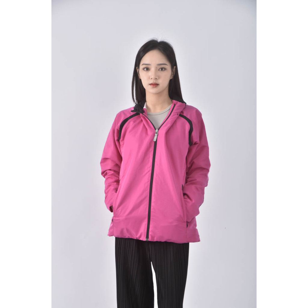 (L) asics防風粉色外套二手衣, , large