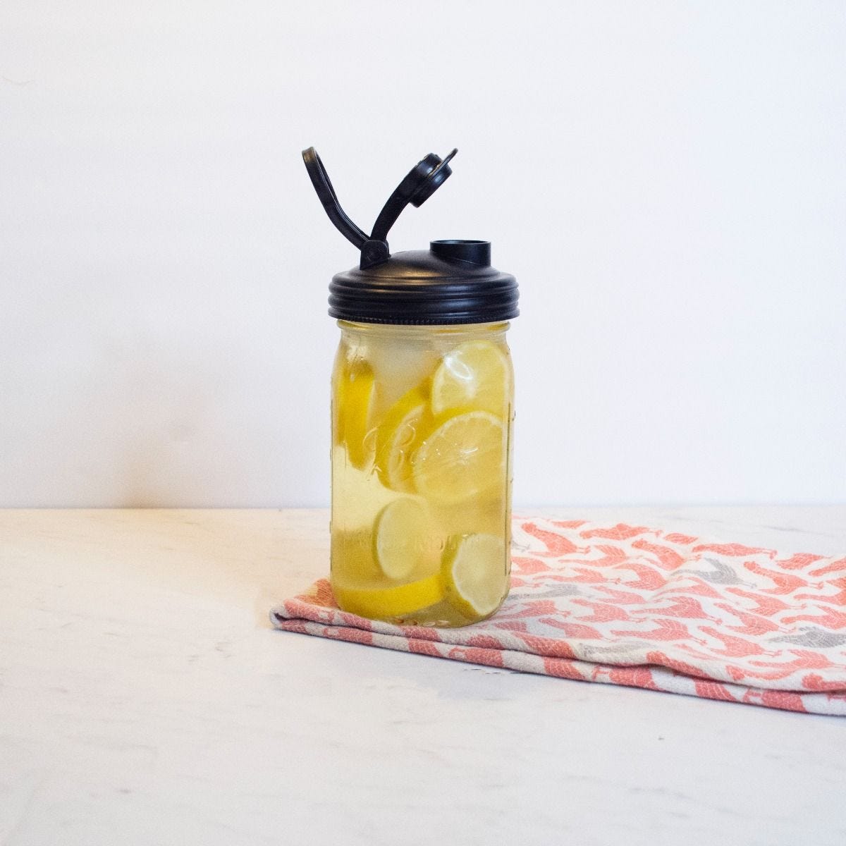 reCAP® 16oz Pint Mason Jar POUR cap Lid Regular Mout-Black, , large