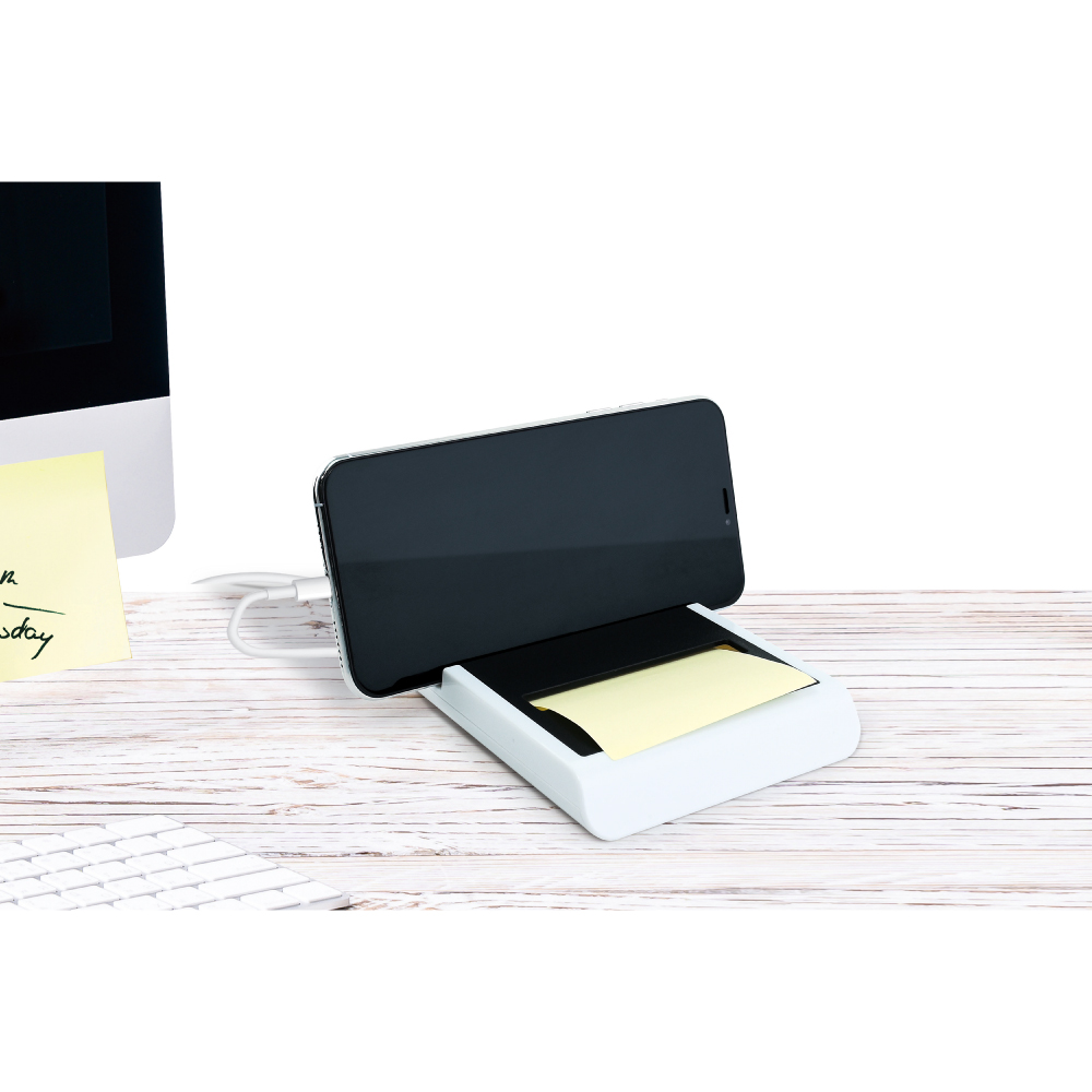 【O-Life】Mobile phone holder and memo pad - 2 pieces blue, , large