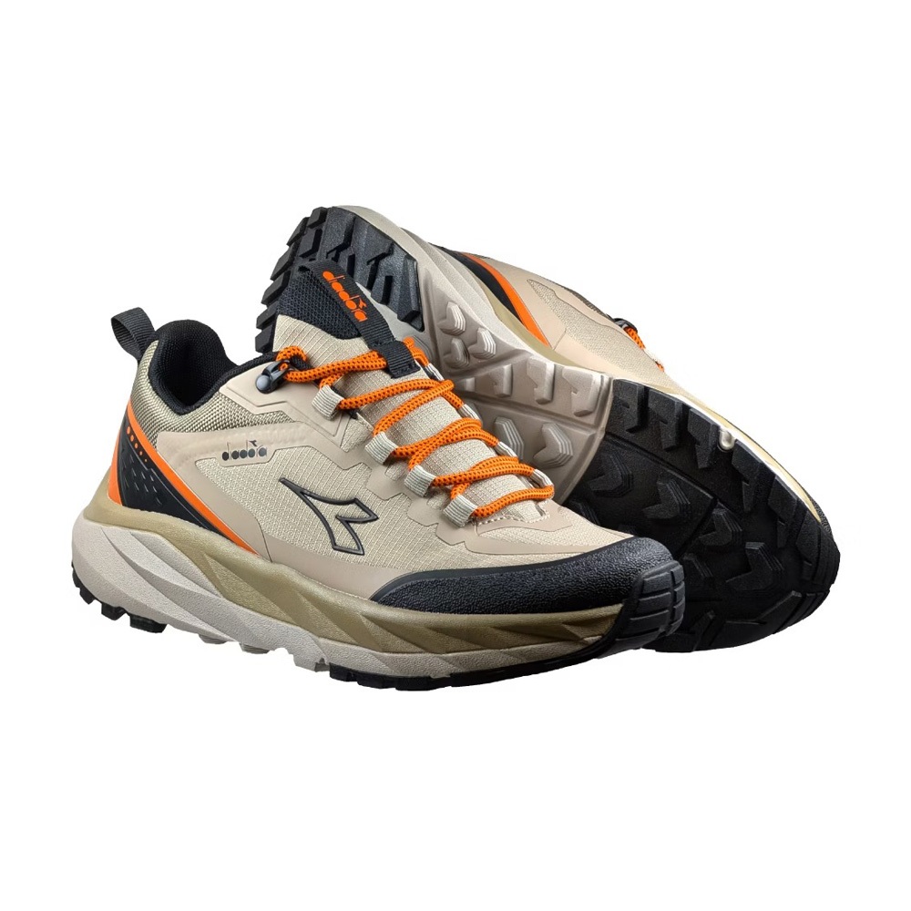 DIADORA迪亞多那 勇者II越野鞋 男運動鞋 男鞋 登山鞋 寬楦 高腳背 護趾 透氣 輕盈 彈性 止滑 卡其 黑, , large