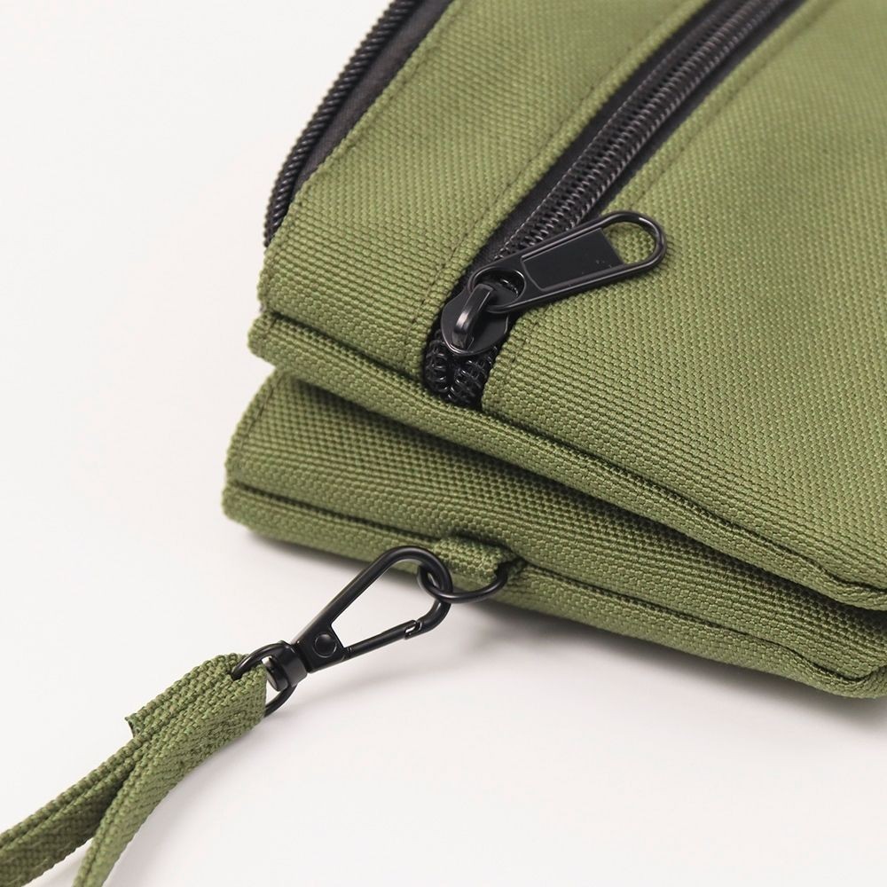 【MQ】雙層手拿包/零錢包-黑色 手機包 隨身包, , large