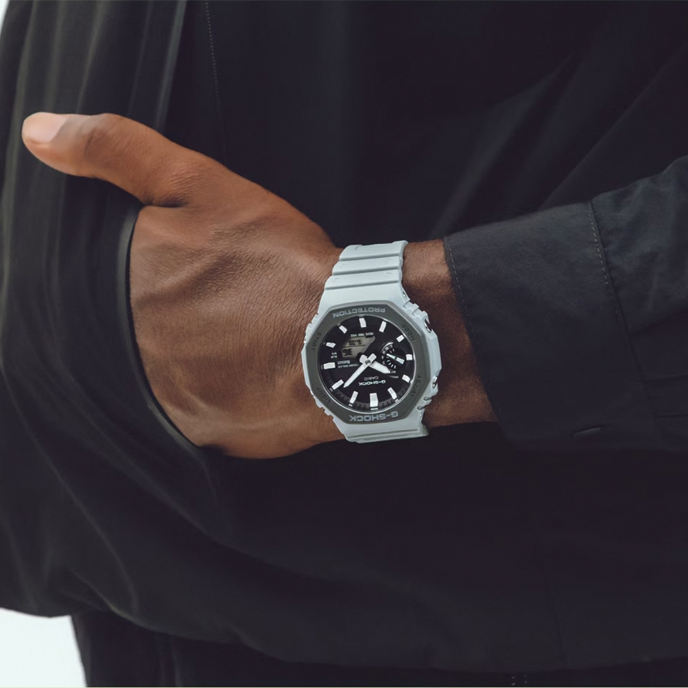 CASIO 卡西歐 G-SHOCK 運動風極簡八角 太陽能電力智慧藍牙手錶 GA-B2100LUU-8A, , large
