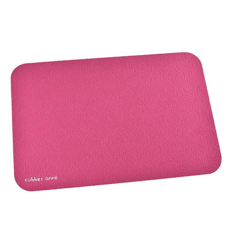 【Monster】 Soft Diatomaceous Earth Fabric Absorbent Mat (60x40cm) – Jacquard Classic Red, , large