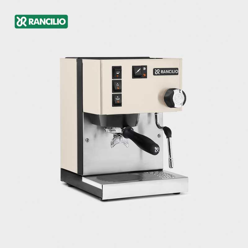 【Rancilio 藍奇里奧】Silvia 單鍋爐單孔 家用半自動咖啡機（時尚白）｜義式咖啡機, , large