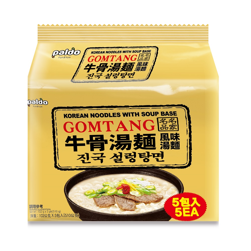 Paldo 牛骨湯麵(袋) 102g, , large