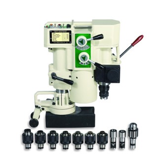 WIN五金 台灣製造 清山牌 三相電壓 <MTM930A-三相220V> 磁性鑽孔機 磁性鑽台 鋼構鑽台 磁力鑽孔機 攻牙機 鑽孔機, , large
