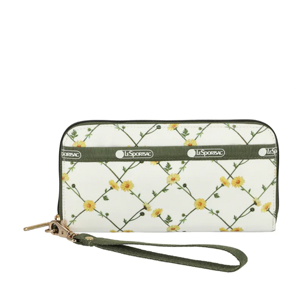 |快速出貨|Lesportsac Tech Wallet Wristlet 腕帶錢包 手拿包 送禮-淡雅雛菊, , large