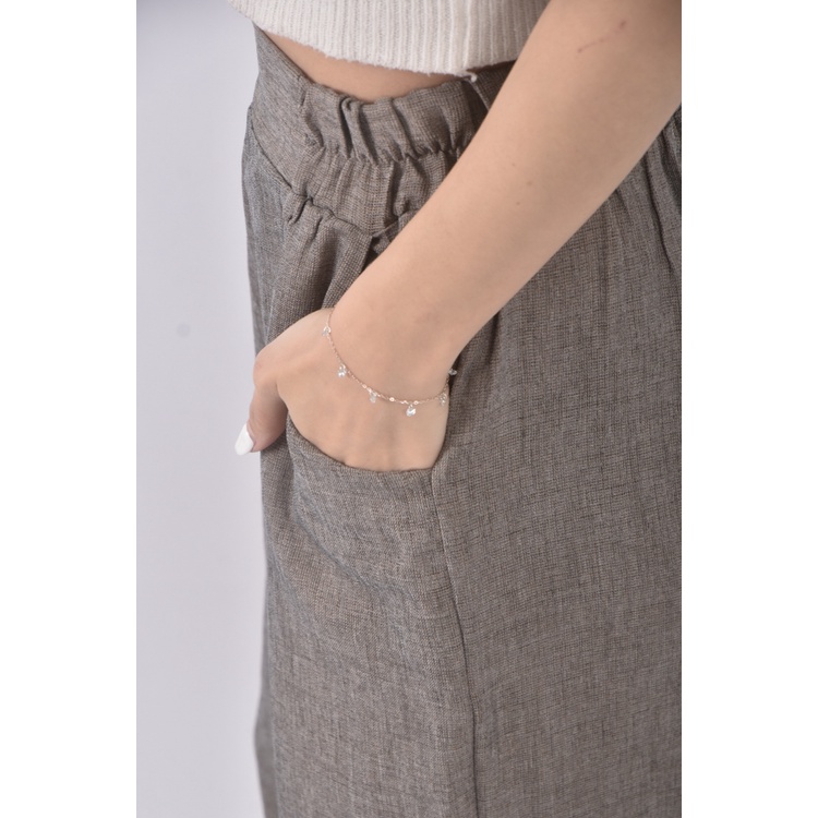 (S) 高腰西裝寬版棕色長褲二手衣, , large