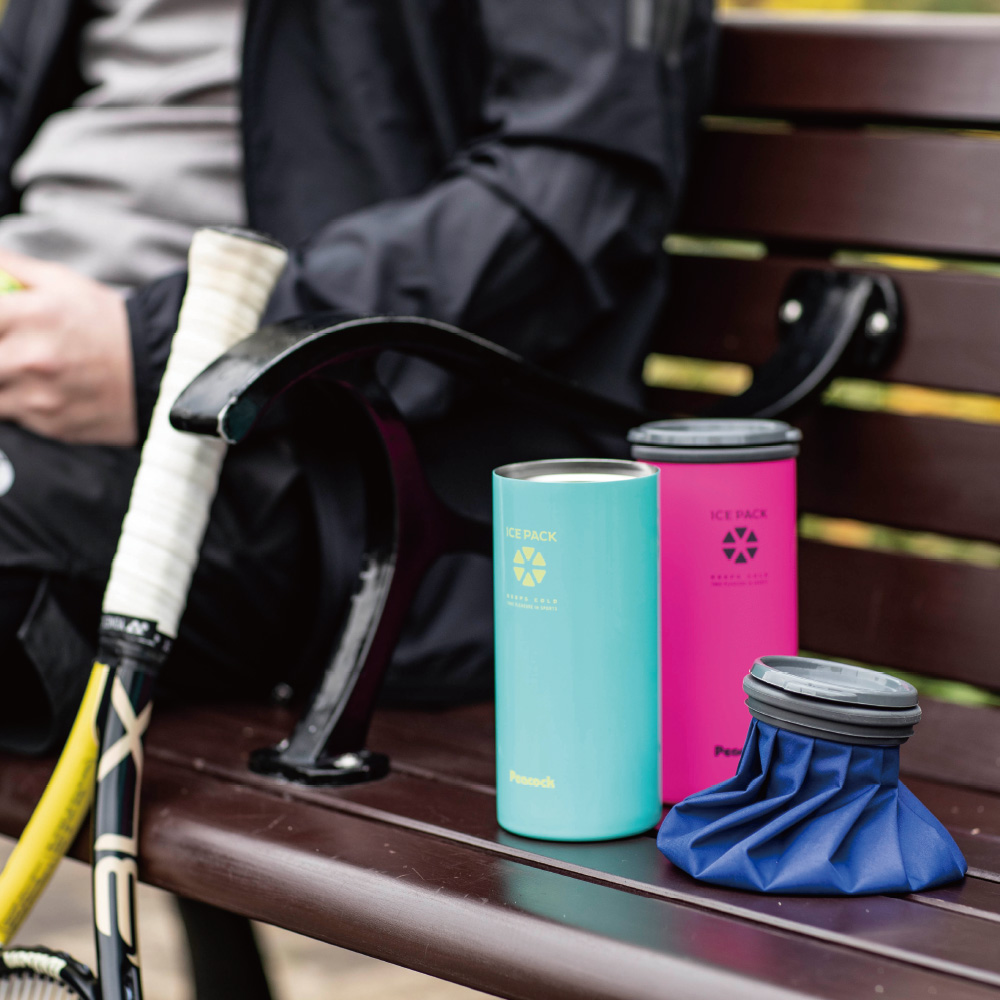 【日本孔雀Peacock】戶外專用 不鏽鋼杯保冰杯+保冰敷袋 500ml鋼杯-任選色, , large