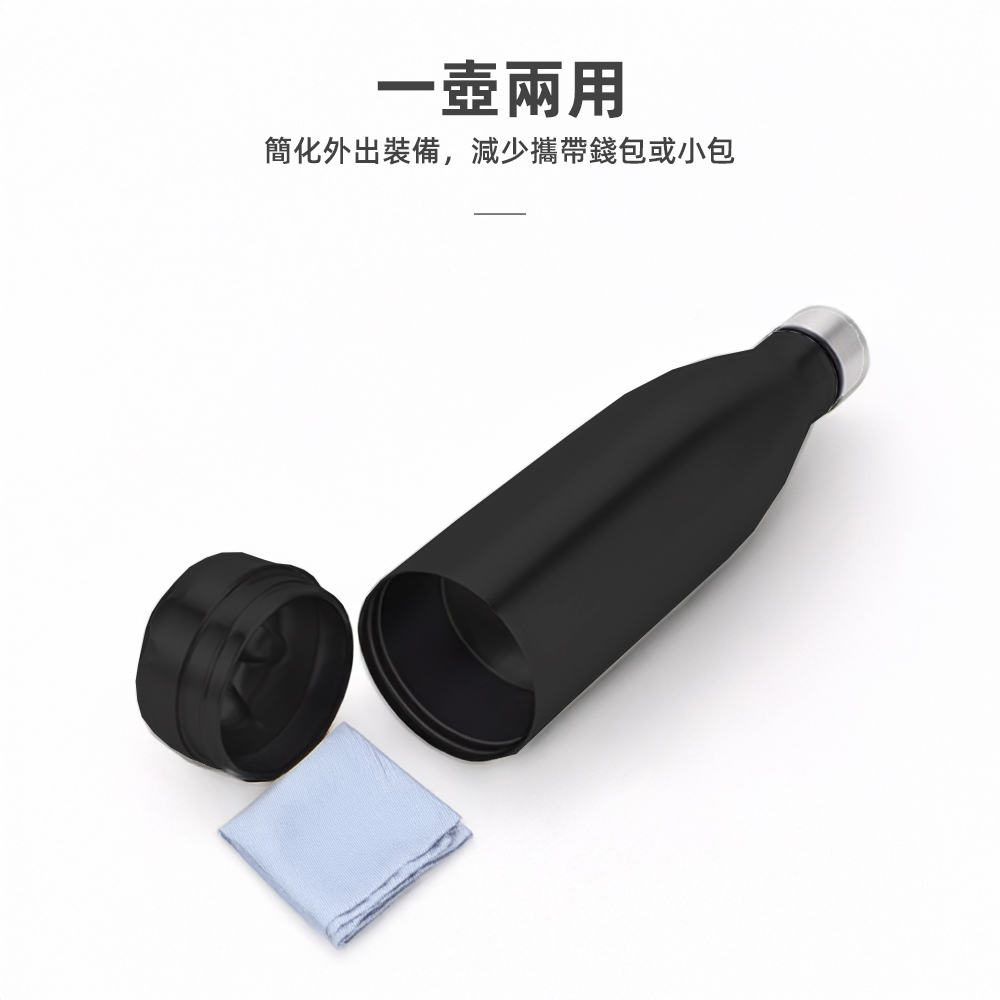 【上手家居】秘密藏匿運動水壺 黑色(運動水壺/不鏽鋼水壺/保溫壺/保冷杯/健身水壺), , large