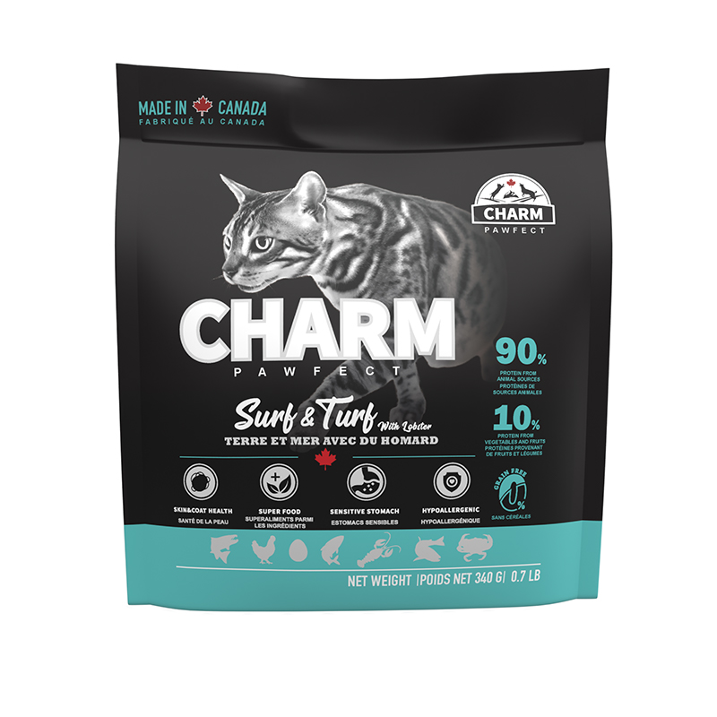 【CHARM 野性魅力】無穀貓飼料340g-海陸龍蝦盛宴, , large